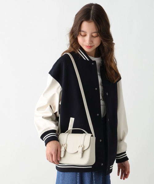 GLOBAL WORK(グローバルワーク)の「PUミニショルダーBAG/603699(ショルダーバッグ・キッズ・ダークブラウン/ブラック/オフホワイト・FREE)」の2枚目の写真