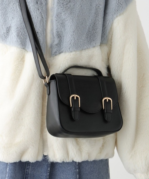 GLOBAL WORK(グローバルワーク)の「PUミニショルダーBAG/603699(ショルダーバッグ・キッズ・ダークブラウン/ブラック/オフホワイト・FREE)」の3枚目の写真