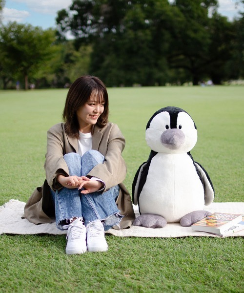 NICI/XXL ペンギン グレー ぬいぐるみ 70cm（おもちゃ）｜nici（ニキ