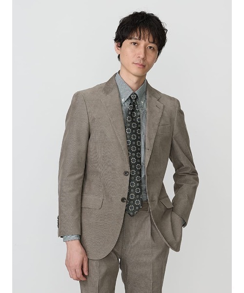 TRANS CONTINENTS（トランスコンチネンツ）の「TRANS CONTINETNS　コーデュロイセットアップ　ヴィンテージ　ジャケット　ベージュ/ブラウン（テーラードジャケット・メンズ・ベージュ/ブラウン・M/L/AB（M）/AB（L）/S/LL/XL-AB）」の8枚目の写真