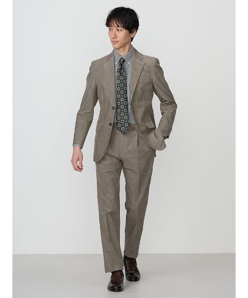 TRANS CONTINENTS（トランスコンチネンツ）の「TRANS CONTINETNS　コーデュロイセットアップ　ヴィンテージ　ジャケット　ベージュ/ブラウン（テーラードジャケット・メンズ・ベージュ/ブラウン・M/L/AB（M）/AB（L）/S/LL/XL-AB）」の10枚目の写真