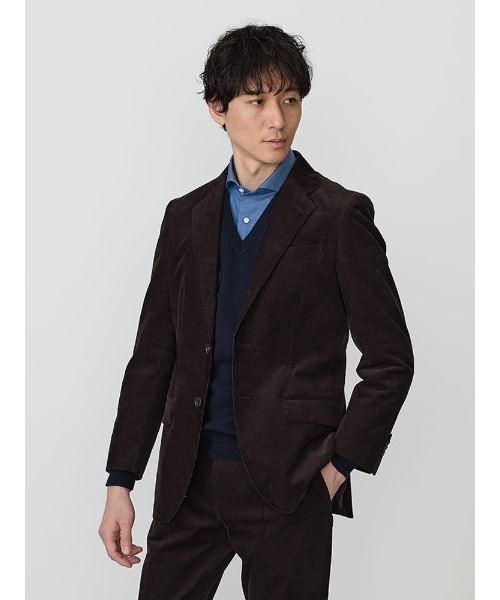 TRANS CONTINENTS（トランスコンチネンツ）の「TRANS CONTINETNS　コーデュロイセットアップ　ヴィンテージ　ジャケット　ベージュ/ブラウン（テーラードジャケット・メンズ・ベージュ/ブラウン・M/L/AB（M）/AB（L）/S/LL/XL-AB）」の7枚目の写真