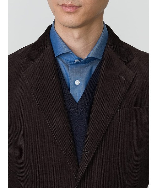 TRANS CONTINENTS（トランスコンチネンツ）の「TRANS CONTINETNS　コーデュロイセットアップ　ヴィンテージ　ジャケット　ベージュ/ブラウン（テーラードジャケット・メンズ・ベージュ/ブラウン・M/L/AB（M）/AB（L）/S/LL/XL-AB）」の22枚目の写真