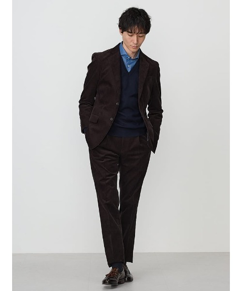 TRANS CONTINENTS（トランスコンチネンツ）の「TRANS CONTINETNS　コーデュロイセットアップ　ヴィンテージ　ジャケット　ベージュ/ブラウン（テーラードジャケット・メンズ・ベージュ/ブラウン・M/L/AB（M）/AB（L）/S/LL/XL-AB）」の17枚目の写真