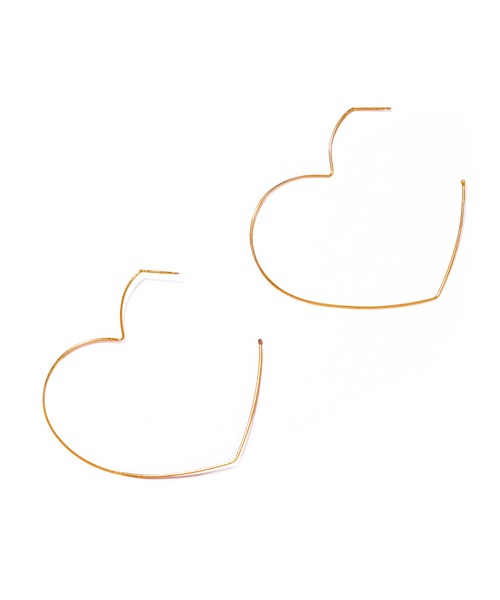 les bonbon(ルボンボン)の「【les bon bon】pulse big pierce pair/パルス ビッグ ピアス BOB815(ピアス(両耳用)・レディース・ゴールド・FREE)」の1枚目の写真