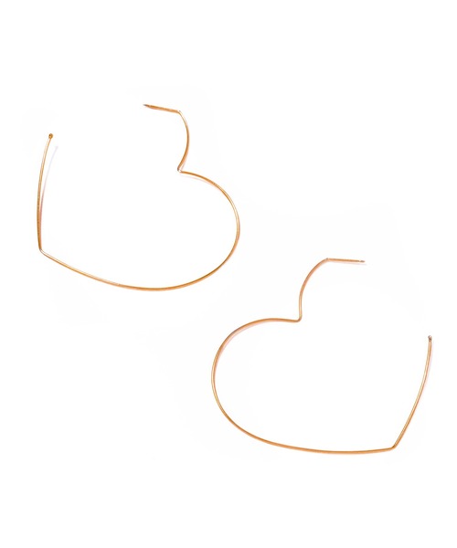 les bonbon(ルボンボン)の「【les bon bon】pulse big pierce pair/パルス ビッグ ピアス BOB815(ピアス(両耳用)・レディース・ゴールド・FREE)」の2枚目の写真