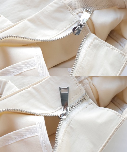 Crisp（クリスプ）の「2ポケットパディングショルダーバッグ（ショルダーバッグ・レディース・ブラック/アイボリー・FREE）」の13枚目の写真