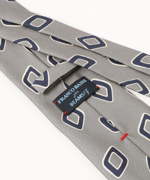 FRANCO BASSI / シルク スクエア柄 プリント ネクタイ（ネクタイ