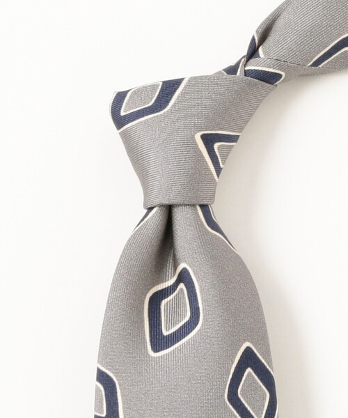 FRANCO BASSI / シルク スクエア柄 プリント ネクタイ（ネクタイ