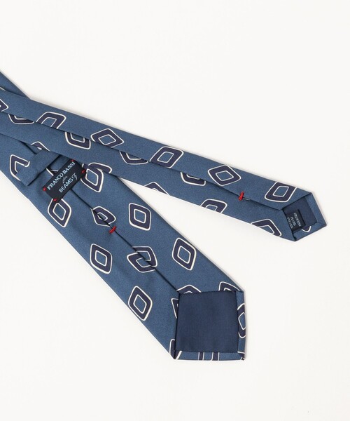 FRANCO BASSI / シルク スクエア柄 プリント ネクタイ（ネクタイ