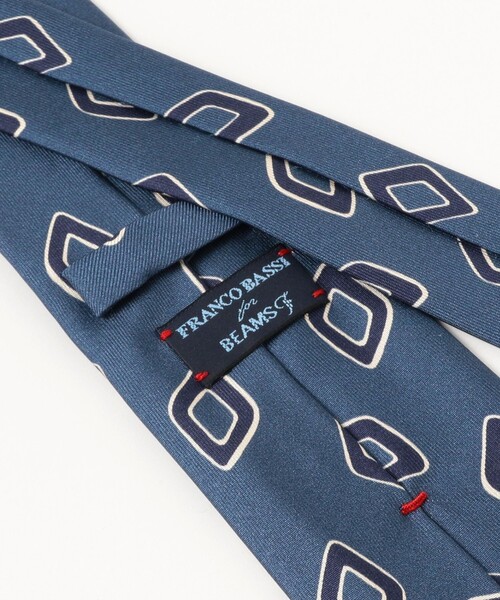 FRANCO BASSI / シルク スクエア柄 プリント ネクタイ（ネクタイ