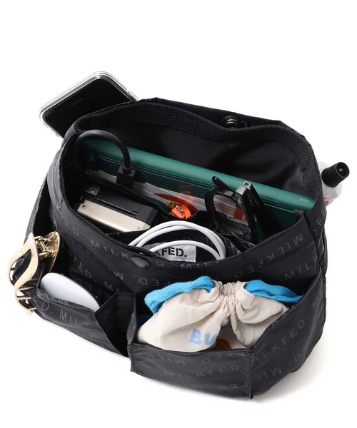 MILKFED.（ミルクフェド）の「MEDIUM BAG ORGANIZER（エコバッグ/サブバッグ・レディース・ブラック・ONE SIZE）」の5枚目の写真