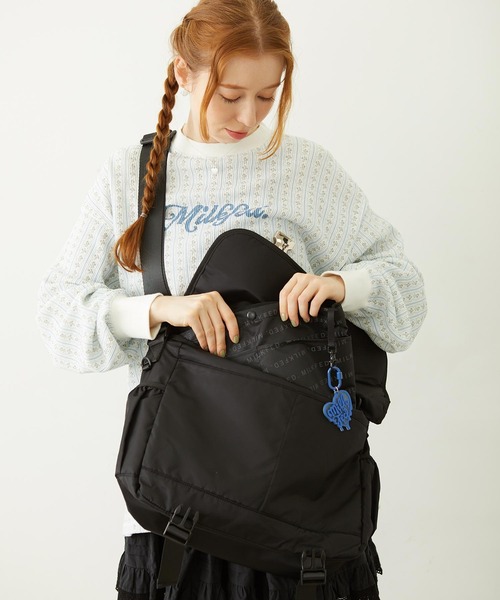 MILKFED.（ミルクフェド）の「MEDIUM BAG ORGANIZER（エコバッグ/サブバッグ・レディース・ブラック・ONE SIZE）」の17枚目の写真