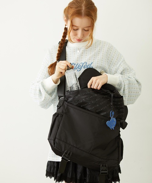MILKFED.（ミルクフェド）の「MEDIUM BAG ORGANIZER（エコバッグ/サブバッグ・レディース・ブラック・ONE SIZE）」の20枚目の写真
