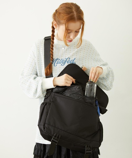 MILKFED.（ミルクフェド）の「MEDIUM BAG ORGANIZER（エコバッグ/サブバッグ・レディース・ブラック・ONE SIZE）」の21枚目の写真