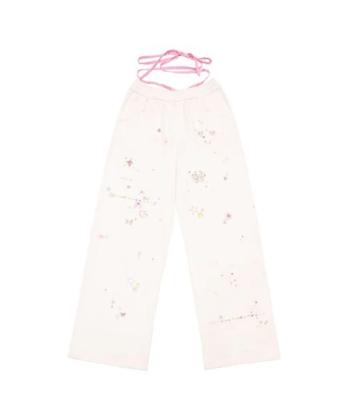 L.H.P(エルエイチピー)の「CFIERCE/フィアス/STICKER TROUSERS(スウェットパンツ・レディース・ホワイト/ブラック・S/M)」の5枚目の写真