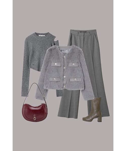 AVANDRESS(アバンドレス )の「Line Bootscut Slacks GREY(スラックス・レディース・グレー・SMALL/MEDIUM/LARGE)」の8枚目の写真