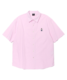 Oxford Retro Bear Short Sleeve Shirt PINK (LP2YU351-022)