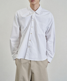 PYEON MA（ピョンマ）の「Typewriter Tab Shirt - White（シャツ/ブラウス）」