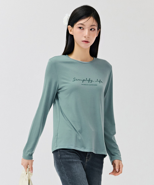 CHASECULT(チェイスカルト)の「女性レタリングベーシックTシャツ-DEZG5151B0S(Tシャツ/カットソー・レディース・ミント・90/85/95)」の5枚目の写真