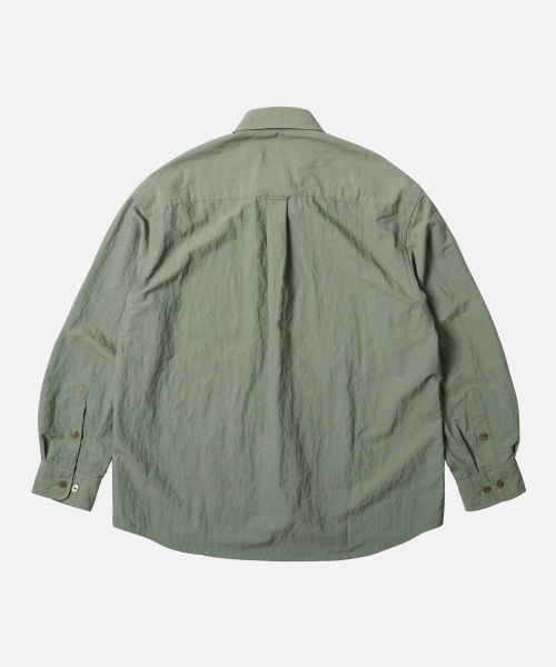 NYLON RAYON RELAXED SHIRT _ JADE GREEN（シャツ/ブラウス