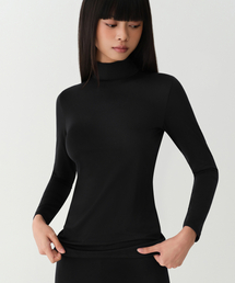 MUSINSA STANDARD WOMAN（ムシンサスタンダードウーマン）の「[ヒットスタンダード] プラスウィメンズタートルネックTシャツ_インナーウェア [ブラック]（インナーウェア/肌着）」