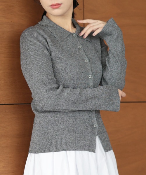 Ruwan yu(ルワンユー)の「ラメニットカーディガン&フレアスカートセットアップ【大きいサイズ対応】(カーディガン/ボレロ・レディース・グレー・L/LL/3L/4L)」の19枚目の写真