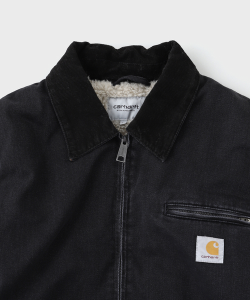 Carhartt WIP（カーハートダブリューアイピー）の「CARHARTT WIP / カーハート ダブリューアイピーOG DETROIT JACKET stone washed（ブルゾン・メンズ・ダークブルー/ブラック・MEDIUM/LARGE）」の4枚目の写真