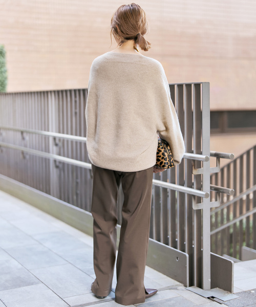 Spick & Span(スピックアンドスパン)の「《新色有り / 追加》ニュアンスコクーンシルエットニット(ニット/セーター・レディース・ホワイト/レッド/ブラウン系その他/ベージュ・FREE)」の10枚目の写真