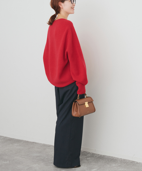 Spick & Span(スピックアンドスパン)の「《新色有り / 追加》ニュアンスコクーンシルエットニット(ニット/セーター・レディース・ホワイト/レッド/ブラウン系その他/ベージュ・FREE)」の21枚目の写真