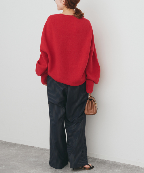 Spick & Span(スピックアンドスパン)の「《新色有り / 追加》ニュアンスコクーンシルエットニット(ニット/セーター・レディース・ホワイト/レッド/ブラウン系その他/ベージュ・FREE)」の22枚目の写真