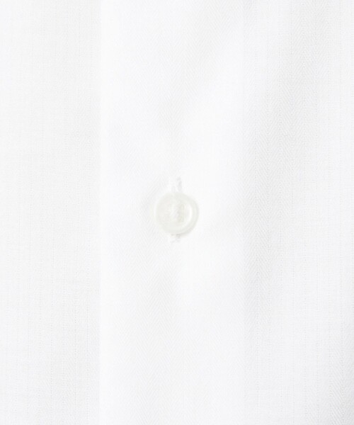 green label relaxing（グリーンレーベルリラクシング）の「コットン ヘリンボーン ワイドカラー ドレスシャツ -形態安定-（ビジネスシャツ・メンズ・ライトブルー/ライトグレー/ホワイト・43cm/42cm/41cm/40cm/39cm/38cm/37cm）」の20枚目の写真