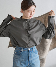 IENA | コットンラッフルフリルブラウス(シャツ/ブラウス)