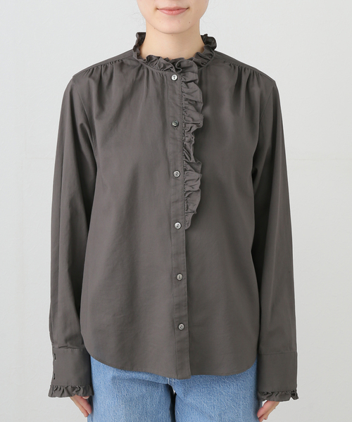 コットンラッフルフリルブラウス（シャツ/ブラウス）｜IENA（イエナ