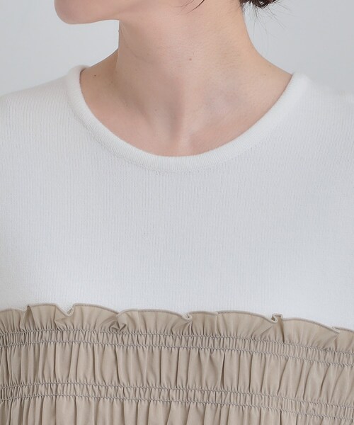 DRESKIP(ドレスキップ)の「【S-LL】1枚でコーデが決まる ビスチェ風ドッキングトップス(チュニック・レディース・ホワイト系7/グレー系4/ブラック系4・01/04/02/03)」の15枚目の写真