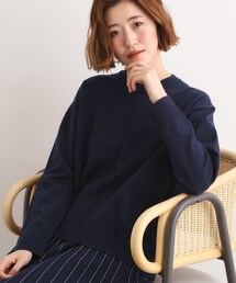 grove | 【SETUP可能】冬から春まで心地よく タック編みオーバーサイズニット(ニット/セーター)