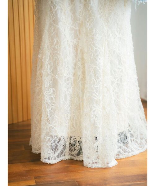 Ungrid（アングリッド）の「起毛レースマーメイドスカート（スカート・レディース・オレンジ/オフホワイト/ブラック・FREE）」の8枚目の写真