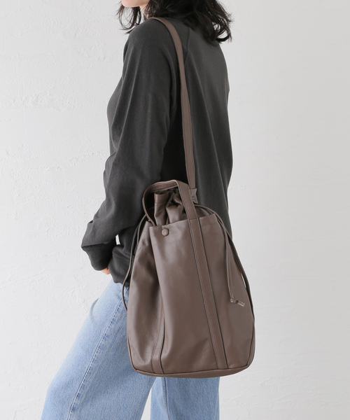 FRAMeWORK(フレームワーク)の「CCU 2WAY BAG(ショルダーバッグ・レディース・ブラック/ブラウン・FREE)」の18枚目の写真