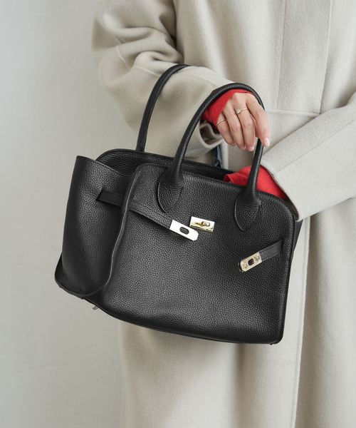 IENA（イエナ）の「《WEB限定/追加》AULENTTI/オウレンティ 別注 BELT BAG トートバッグ（トートバッグ・レディース・ブラック/ブラウン・FREE）」の5枚目の写真