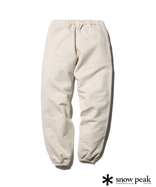 Snow Peak(スノーピーク)の「SNOWPEAK / スノーピーク Recycled Cotton Pants(スウェットパンツ・メンズ・ブラック/アイボリー・MEDIUM/LARGE)」の1枚目の写真