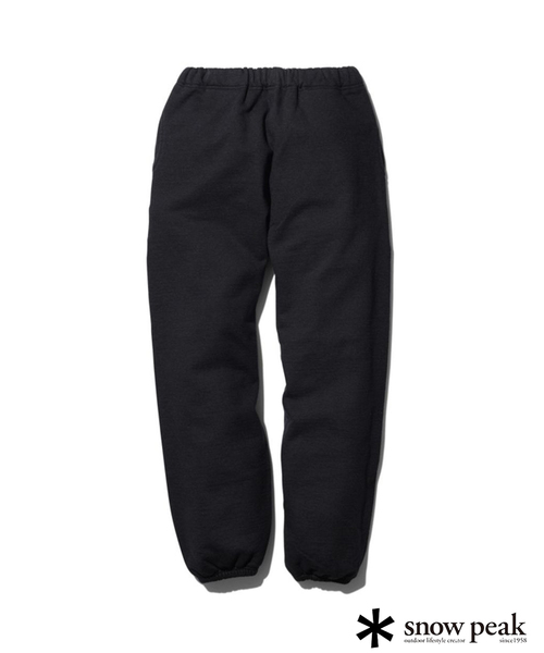 Snow Peak(スノーピーク)の「SNOWPEAK / スノーピーク Recycled Cotton Pants(スウェットパンツ・メンズ・ブラック/アイボリー・MEDIUM/LARGE)」の2枚目の写真