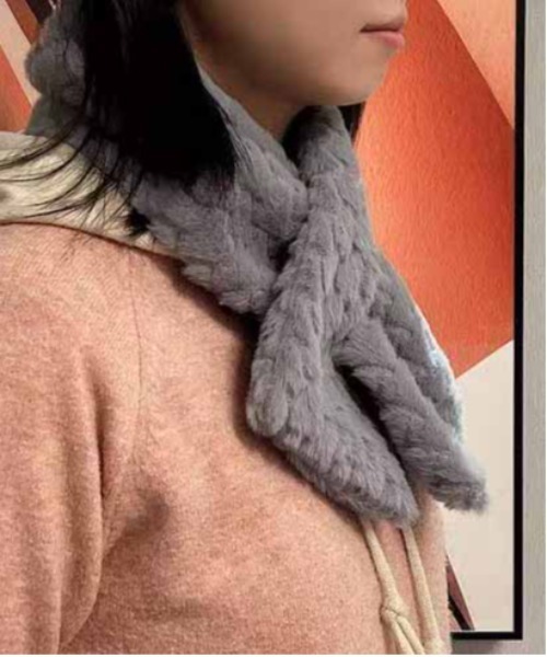 ALWAYS GOOD TIME（オルウェイズグッドタイム）の「ぽこぽこジャガードマフラー（マフラー・レディース・グレー/オフホワイト/ピンク/ベージュ・FREE）」の15枚目の写真