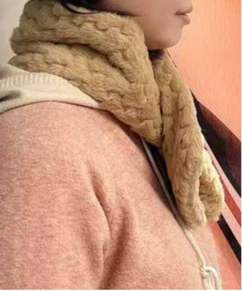 ALWAYS GOOD TIME（オルウェイズグッドタイム）の「ぽこぽこジャガードマフラー（マフラー・レディース・グレー/オフホワイト/ピンク/ベージュ・FREE）」の17枚目の写真