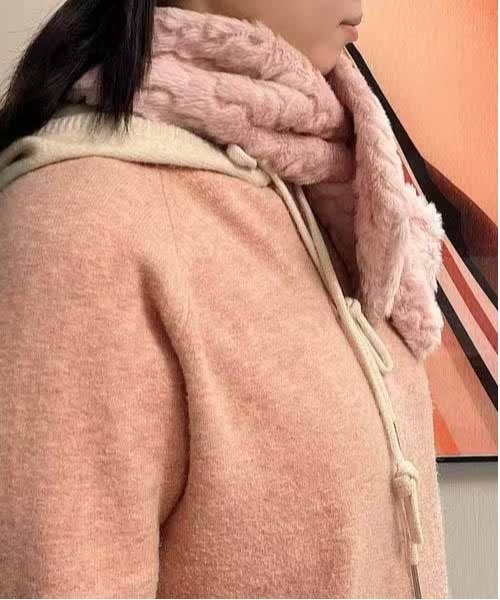 ALWAYS GOOD TIME（オルウェイズグッドタイム）の「ぽこぽこジャガードマフラー（マフラー・レディース・グレー/オフホワイト/ピンク/ベージュ・FREE）」の19枚目の写真