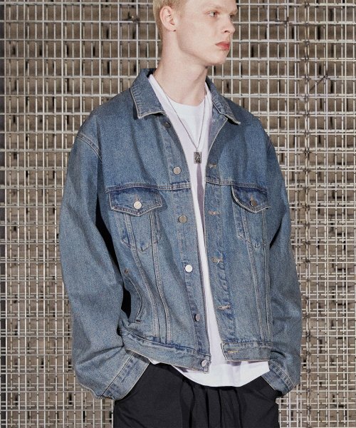 Card Wallet Denim Jacket - Light Blue（デニムジャケット 
