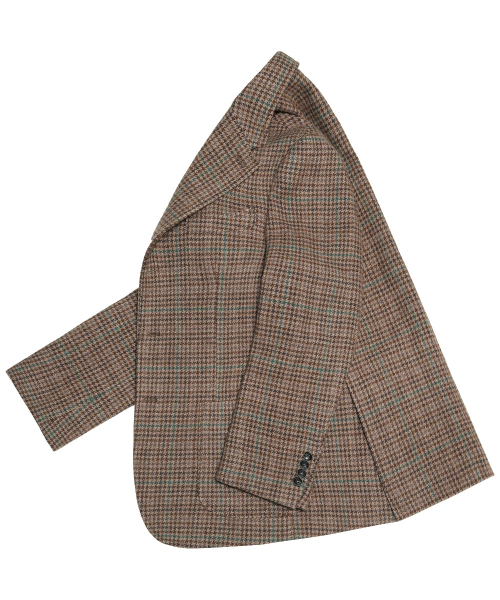 sortie(ソルティ)の「412 Hound Check Wool Silk Jacket (Brown)(テーラードジャケット・メンズ・その他・MEDIUM/LARGE/X-LARGE)」の8枚目の写真