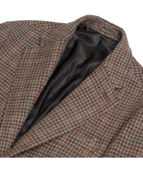 sortie(ソルティ)の「412 Hound Check Wool Silk Jacket (Brown)(テーラードジャケット・メンズ・その他・MEDIUM/LARGE/X-LARGE)」の7枚目の写真