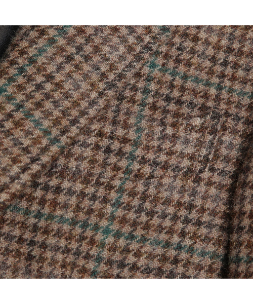 sortie(ソルティ)の「412 Hound Check Wool Silk Jacket (Brown)(テーラードジャケット・メンズ・その他・MEDIUM/LARGE/X-LARGE)」の6枚目の写真