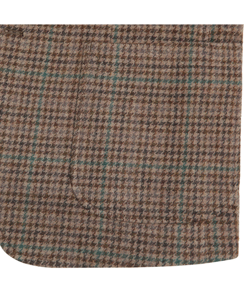 sortie(ソルティ)の「412 Hound Check Wool Silk Jacket (Brown)(テーラードジャケット・メンズ・その他・MEDIUM/LARGE/X-LARGE)」の5枚目の写真