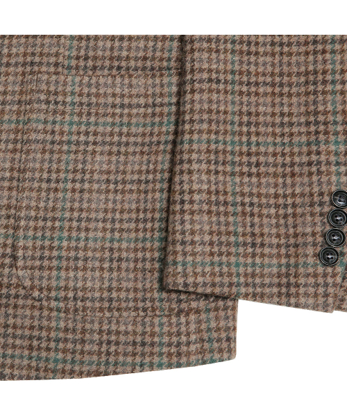 sortie(ソルティ)の「412 Hound Check Wool Silk Jacket (Brown)(テーラードジャケット・メンズ・その他・MEDIUM/LARGE/X-LARGE)」の4枚目の写真